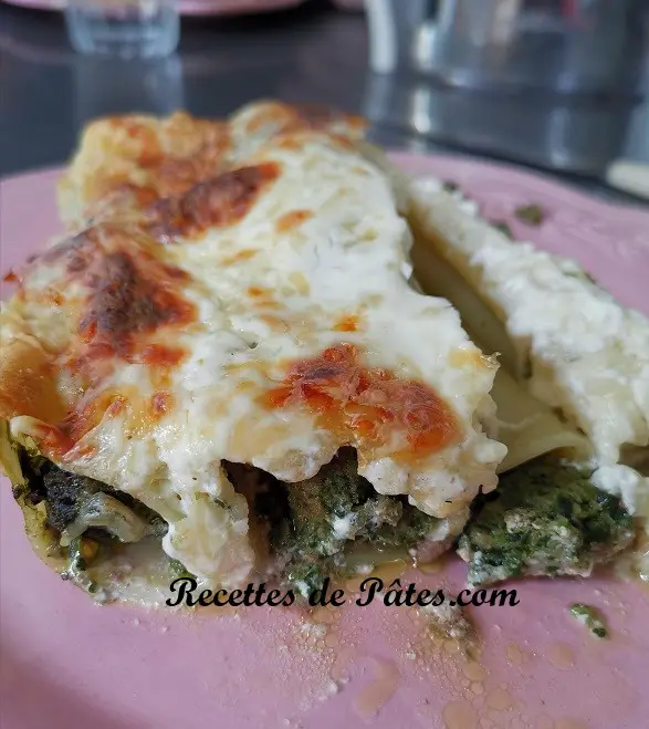 Cannelloni épinards et viande hachée