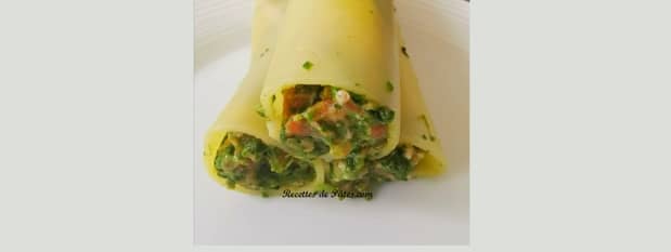 Cannelloni épinards et viande hachée
