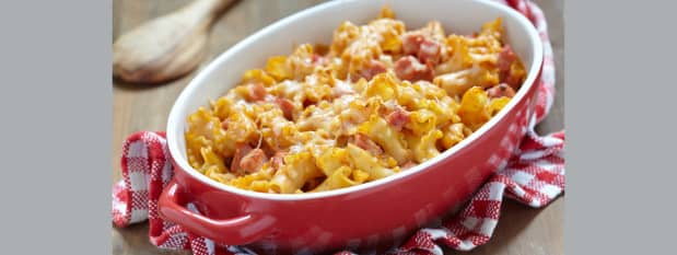 Gratin de pâtes au Jambon