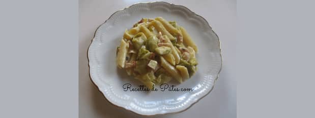 Pâtes aux poireaux sauce moutarde