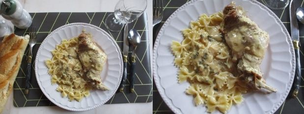 Cuisses de lapin moutarde et crème