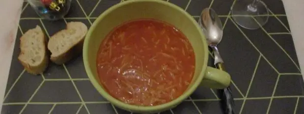 Soupe de tomate vermicelle