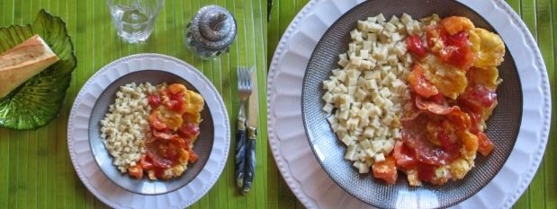 Omelette Espagnole aux Pâtes