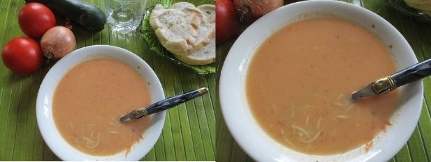 Soupe tomate courgette