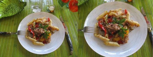 Salade de pâtes thon poivron