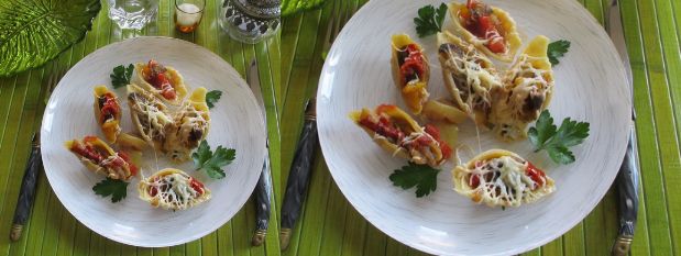 Conchiglionis à la ratatouille