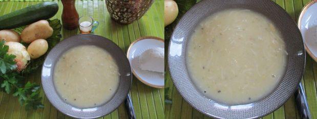Velouté courgette chèvre