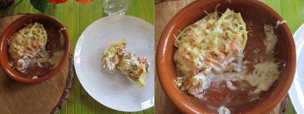 Conchiglioni chèvre saumon