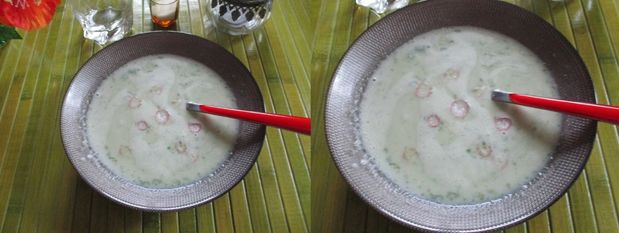 Velouté aux fanes de radis