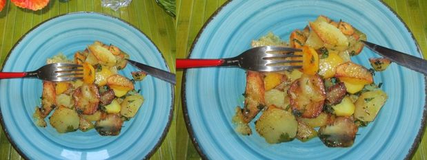 Pommes de terre croustillantes au beurre