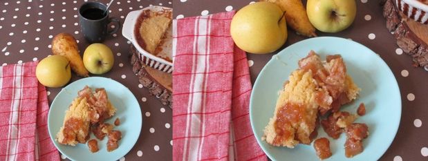 Crumble pommes poires