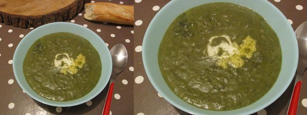 Velouté d'épinard au Boursin