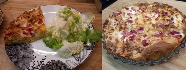 Tarte Maroilles lardons