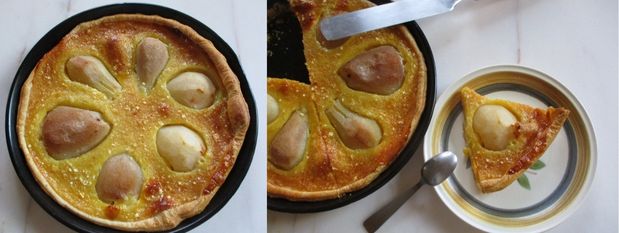 Tarte fondante aux poires