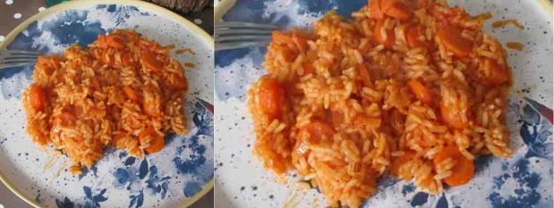 Riz carottes et poireaux