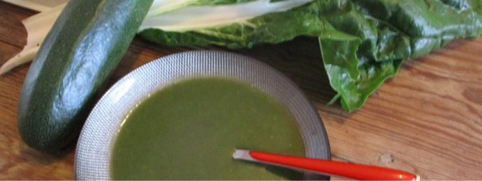 Potage courgette et blettes
